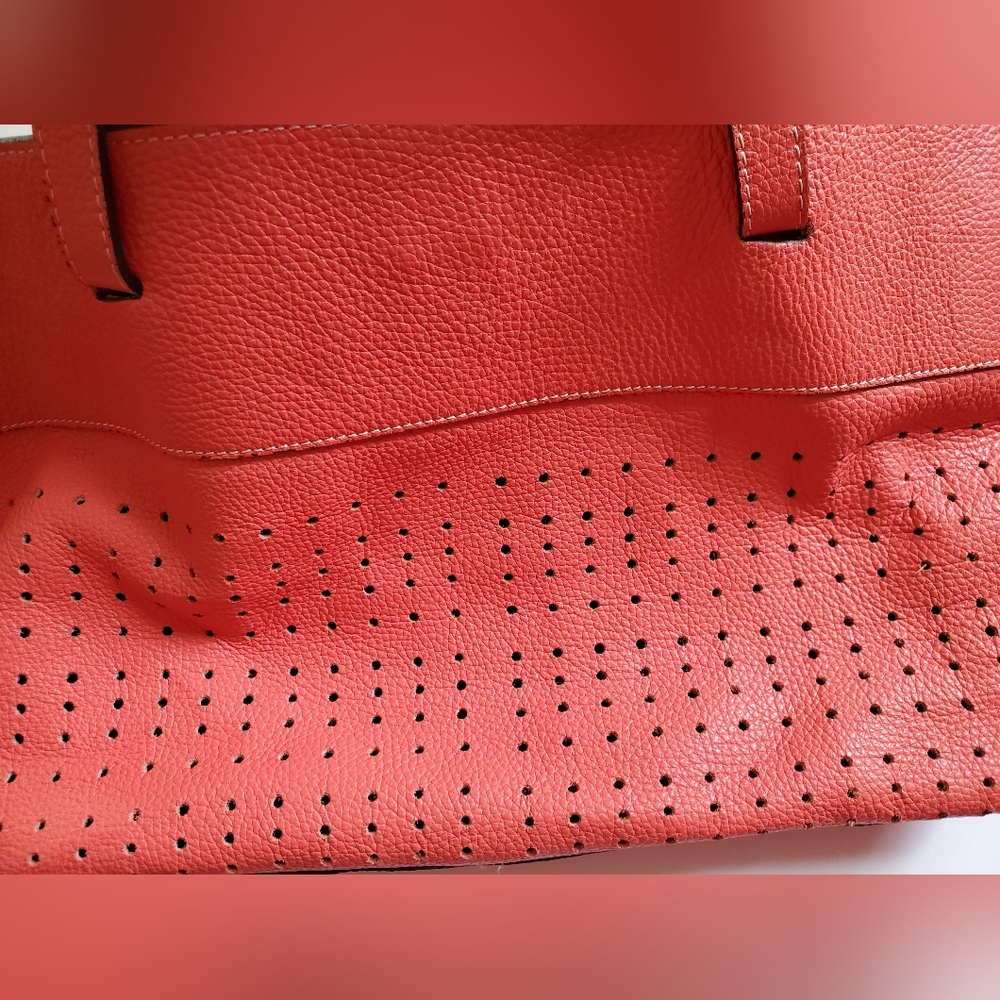 Vittoria Napoli Coral leather tote bag cross body bag - Picture 6 of 14